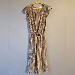 3/$15 Love Squared Girls Brown Velvet Feel Jumpsuit